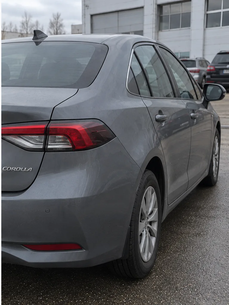 Toyota Corolla — задний бампер — после ремонта